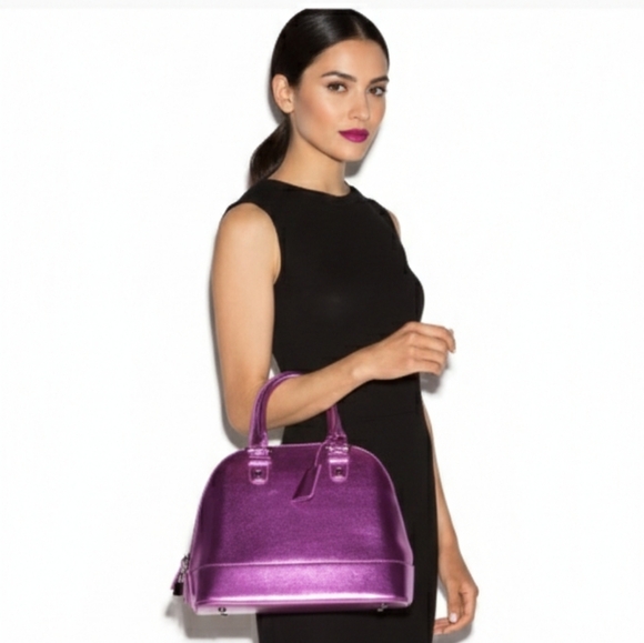 JustFab Handbags - Purple Metallic Bag